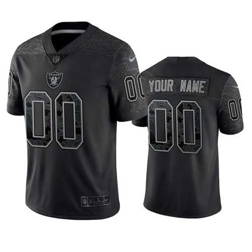 Men's Las Vegas Raiders Active Player Custom Black Reflective Limited Stitched Football Jersey,We sell and wholesale Men's Las Vegas Raiders Active Player Custom Black Reflective Limited Stitched Football Jersey on line form chian!